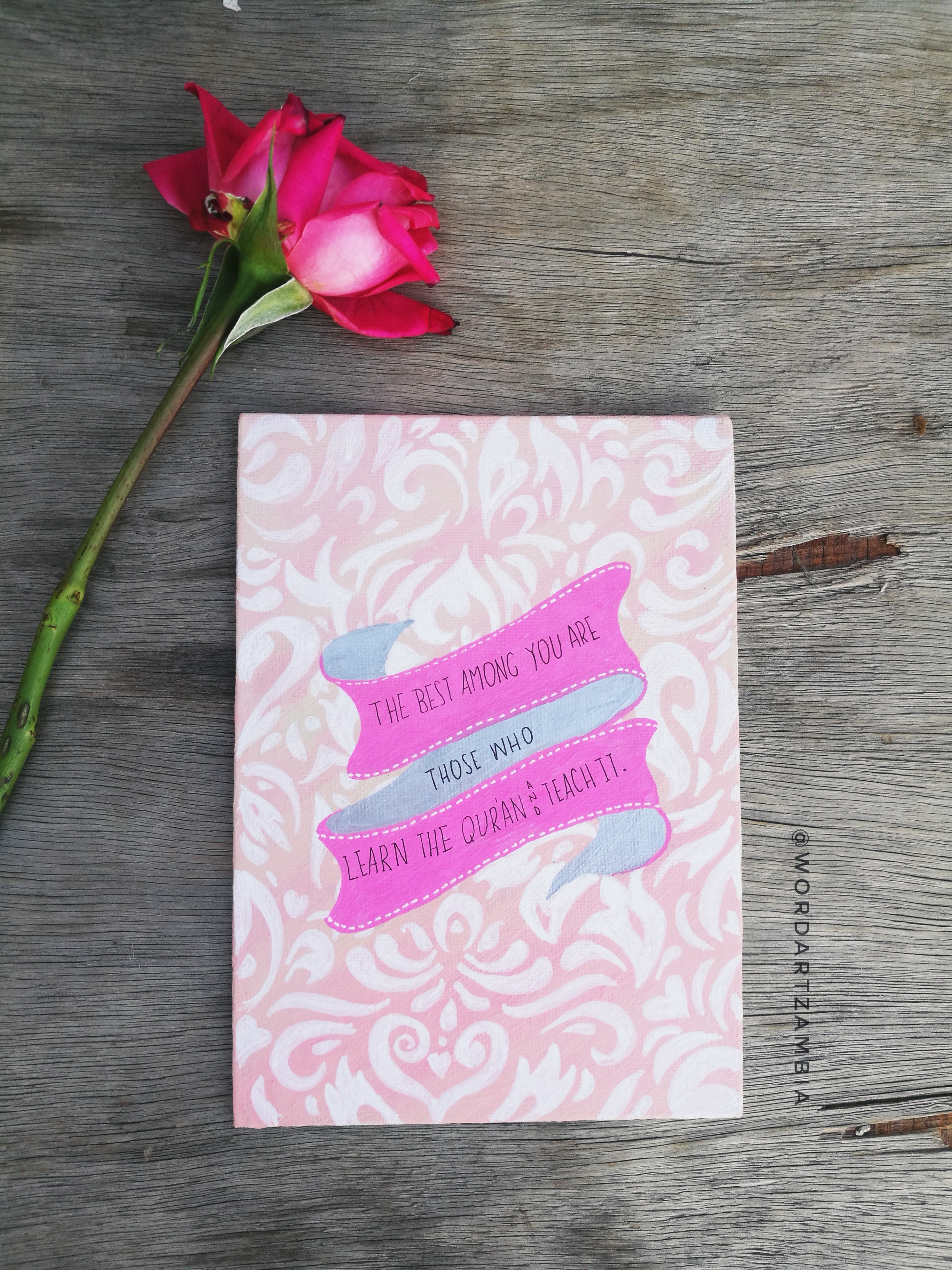 Madrasah Islamic Teacher Appreciation Gift - Canvas and Stand